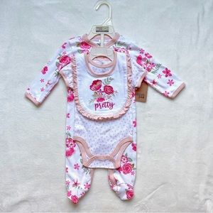 NWT Chick Pea Baby Girl Outfit Set